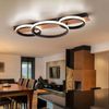 LED Holzleuchte, Metall schwarz, Holzoptik, L 68cm Bild 2