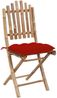 vidaXL Klappbare Gartenstühle 2 Stk. mit Kissen Bambus 3064008 Bild 3