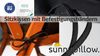 sunnypillow Stuhlkissen 2er Set Stuhlkissen mit Bändern "HAVANA" viele Farben zur Auswahl, Schwarz Bild 3