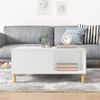 vidaXL Couchtisch Weiß 80x80x36,5 cm Holzwerkstoff 821092 Bild 3
