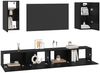 vidaXL Wand-TV-Schrank 3 pcs 100 x 30 x 30 cm Schwarz Eichen-Optik 3393346 Bild 3