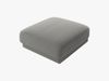 Micadoni Hocker Miley 1-Sitzer Samt Bluvel Hellgrau Bild 3