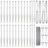 vidaXL Schweißdrahtzaun mit Spikes Stahl Silber Netz 3351999 Bild 5