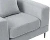 Vente-unique - JAMOLO Sessel Stoff Grau - B 89 cm x H 82 cm x L 107 cm Bild 4