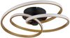 LED Deckenleuchte, gold, Aluminium, geschwungen, D 50 cm Bild 5