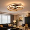 LED Deckenleuchte, gold, Aluminium, geschwungen, D 50 cm Bild 2