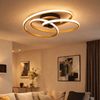 LED Deckenleuchte, gold, Aluminium, geschwungen, D 50 cm Bild 3