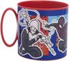 Spiderman Becher Mikrowellengeeigneter Kunststoffbecher 390 ml – Motivbecher für Kinder Bild 2