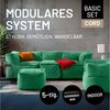 Lumaland Loungeset Modular Basic Set Cord 5tlg. - Indoor Sitzsack Sofa mit Sessel & Pouf, 5 x XXL Indoor Bean Bag mit Füllung - Modulares Sofa mit EPS Perlen Bild 4