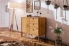 Kommode Schrank SAGA Eiche massiv 97x84x46 cm Bild 2
