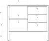 Kommode Schrank SAGA Eiche massiv 97x84x46 cm Bild 3