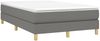 vidaXL Boxspringbett mit Matratze Dunkelgrau 120x200 cm Stoff, Härtegrad: H2 [3144160] Bild 3