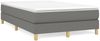 vidaXL Boxspringbett mit Matratze Dunkelgrau 120x200 cm Stoff, Härtegrad: H2 [3144160] Bild 2