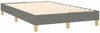 vidaXL Boxspringbett mit Matratze Dunkelgrau 120x200 cm Stoff, Härtegrad: H2 [3144160] Bild 4