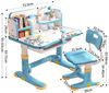 TUWENA Kinderschreibtisch Kinderschreibtischstuhl-Set,Höheverstellbar Studiertisch Ergonomischer Bild 2