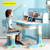 TUWENA Kinderschreibtisch Kinderschreibtischstuhl-Set,Höheverstellbar Studiertisch Ergonomischer Bild 3