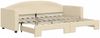 vidaXL Tagesbett Ausziehbar Creme 80x200 cm Stoff 3197187 Bild 2