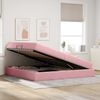vidaXL Aufbewahrungsbett mit Matratze Rosa 200 x 200 cm Samt 3399747 Bild 4