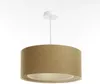 BPS Koncept 06A-019-40 Hängeleuchte BOHO ELEGANT E27 1x40W Stoff strukturiert auf PVC-Kunststoff braun, creme H:90cm Ø40cm dimmbar Bild 4