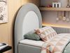 Kinderbett NEST, Boxspringbetten für Kinderzimmer, Jugendbett, Einzelbett mit Matratze 90 x 180 cm - Hellgrau Stoff - Topper T25 Bild 3