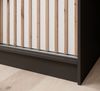 Schiebetürenschrank Schrank BRITE in Schwarz- Weiß matt 200 x 215 x 61 cm Bild 2