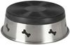 Buri Fressnapf 1 Liter rutschfest, Edelstahl silber, 17x5,5 cm Bild 2