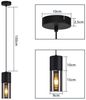 Nettlife Pendelleuchte Schwarz Esstisch E27 1/3/4 Flammig Glasschirm Hängeleuchte, LED wechselbar, Esstisch Wohnzimmer Schlafzimmer Bild 3