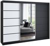 A&J MöbelLand GmbH Schwebetürenschrank VILUNO mit 4 Schubladen und Spiegel (Kostenlose Lieferung – nur für kurze Zeit! TOP ANGEBOT! Geräumiger Schrank mit einer Breite von 200 cm und Spiegel, ideal zur Aufbewahrung von Kleidung und Accessoires. 4 Schub... Bild 5
