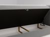 GRAINGOLD Osteno Boxspringbett 140x200, Doppelbett mit zwei Bettkästen, Kopfteil, Velour-Stoff, Grau Bild 5