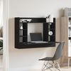 vidaXL Wand-Schreibtisch Schwarz 105x48x75 cm Holzwerkstoff 847969 Bild 3