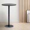CLP Stehtisch Hereford runder Metalltisch mit Tischplatte aus Holz,schwarz/schwarz 75 cm Bild 4