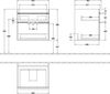 VILLEROY & BOCH VENTICELLO Waschbeckenunterschrank 60 cm breit, Weiß, Griff Chrom, 2 Schubladen Bild 2