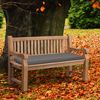 CLP Gartenbank Teakholz Daxon mit Sitzkissen,dunkelgrau 150 cm Bild 2