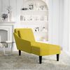 vidaXL Chaiselongue mit Kissen und Rechter Armlehne Gelb Samt 4009778 Bild 2