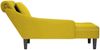 vidaXL Chaiselongue mit Kissen und Rechter Armlehne Gelb Samt 4009778 Bild 5