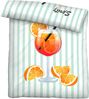 biberna Linon Bettwäsche 0044482 SPRITZ, mint, 1x 135x200 cm + 1x 80x80 cm Bild 2