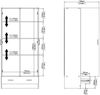 Dmora Kleiderschrank 2 Türen Amylya, Schlafzimmermöbel, Schrank, Garderobe, 79x36 h170 cm, Eiche Bild 3