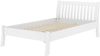 Weißes, breites Einzelbett 120x200 Kiefer massiv V-60.61W-12Rollrost und Matratze inkl. Bild 2