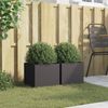 vidaXL Pflanzkübel 2 Stk. Schwarz 32x30x29 cm Stahl 841536 Bild 3