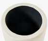Pouf mit Stauraum WENONA Samtstoff Hellbeige Bild 5