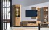 XL Küchenhängeschrank Rimini 80x96cm Glaseinsatz matt Farbe: RAL 5024 pastellblau matt / lava RI-W4S/80 Bild 2
