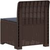 vidaXL 1-Sitzer Garten-Sofa mit Kissen Rattan-Look PP Braun 8011787 Bild 4