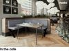 MEBLINI Eckbank für Esszimmer mit ausziehbarem Tisch - Küchenbank - Essecke - Sitzecke Küche - TONI - X-Beine 128x168x87cm Links - Grau Samt/M Weiß-Schwarz Hochgl. Bild 4