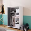 Kleiderschrank Doros Weiß 100 x 146.6 cm mit Rollen Vicco Bild 4