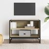 vidaXL TV-Schrank Sonoma-Eiche 61x40x46 cm Holzwerkstoff und Metall 848880 Bild 3