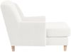 XXL Sessel Karil Bezug Veloursstoff Buche natur / creme 21892 Bild 3