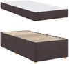vidaXL Bettrahmen mit Matratze Dunkelbraun 90 x 190 cm Stoff 3399324 Bild 4