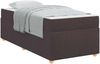 vidaXL Bettrahmen mit Matratze Dunkelbraun 90 x 190 cm Stoff 3399324 Bild 2