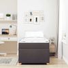 vidaXL Bettrahmen mit Matratze Dunkelbraun 90 x 190 cm Stoff 3399324 Bild 3