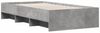 vidaXL Bettgestell Betongrau 75x190 cm Holzwerkstoff 3295712 Bild 4